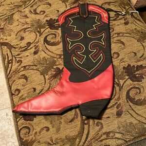 Cowboy Boot Santa Christmas Stocking New w/ tag  by Regency